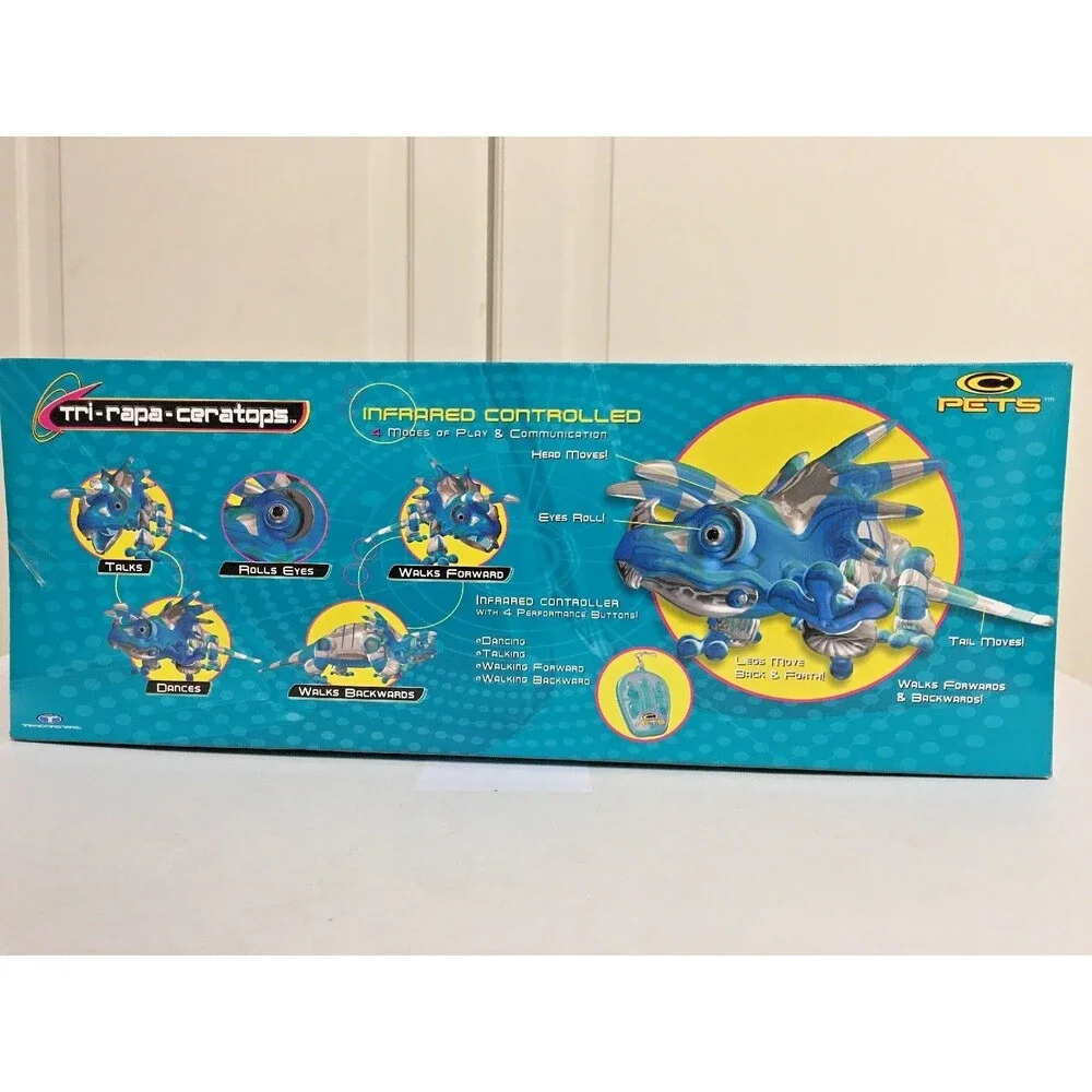Trendmasters Tri-Rapa-Ceratops Robot Electronic Wireless Remote Dinosaur 1999